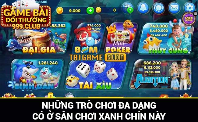 Các game đa dạng tại Bắn cá Tài Lộc